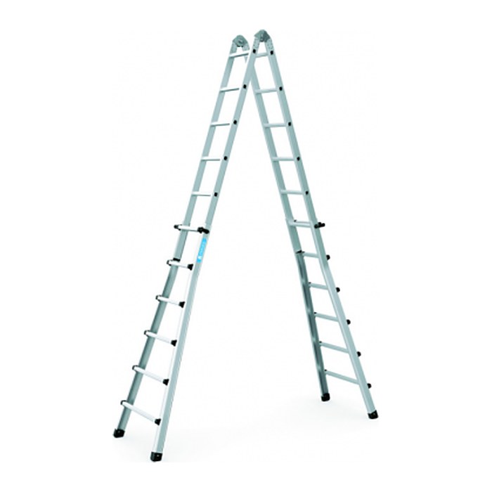 ZARGES Vielzweckleiter Variotec V silber 4x 6 Sprossen, H: 640,0 cm