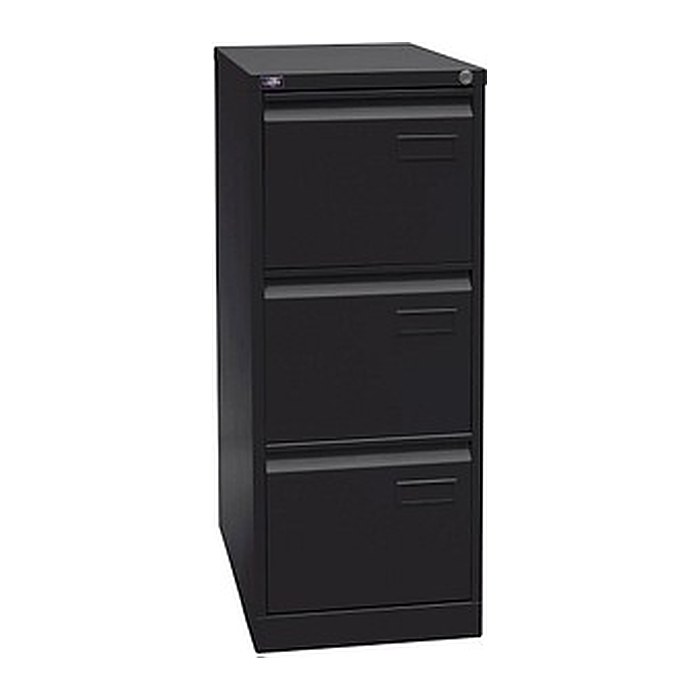 BISLEY LIGHT Hängeregistraturschrank schwarz 3 Schubladen 41,3 x 62,2 x 101,6 cm, 1 St.