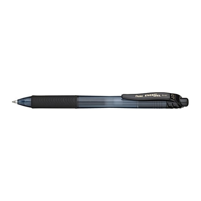 Pentel ENERGEL BL107 Gelschreiber schwarz/transparent 0,35 mm, Schreibfarbe: schwarz, 1 St.
