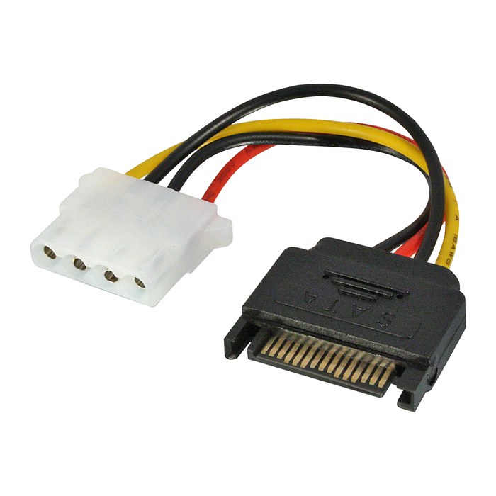 LINDY SATA Stromadapter 1x15pol. SATA an 1x5.25" M/F