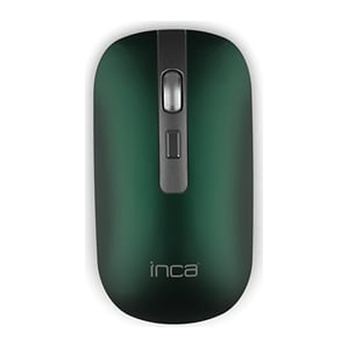 INCA Wrls Maus 1600DPI/4Tasten/2.4GHzUSB-A/-C/Metallic ge retail