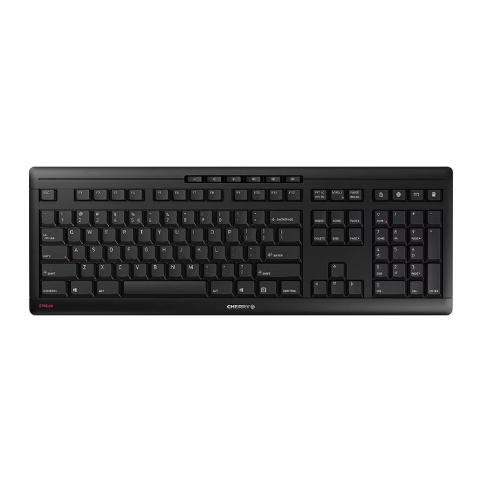 CHERRY STREAM Wireless Tastatur EU schwarz