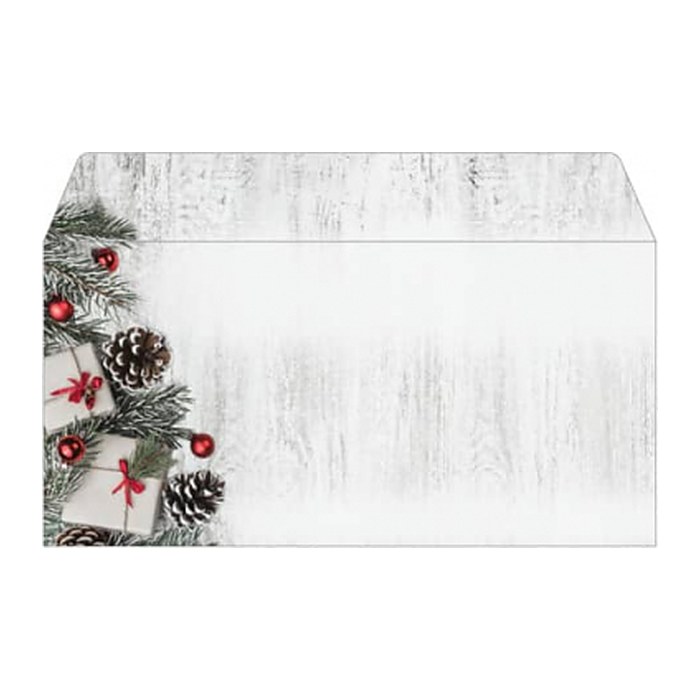 SIGEL Weihnachtsbriefumschläge Scandinavian Christmas DIN lang ohne Fenster, 50 St.