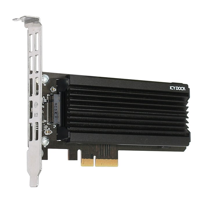 Adapter IcyDock M.2 NVMe SSD to PCIe Adapter Card with heats