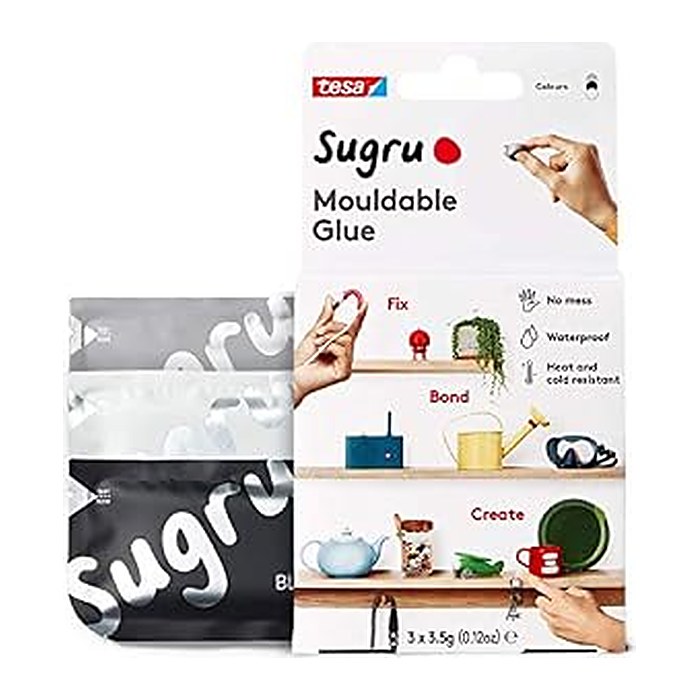 tesa Sugru formbar Allzwckkleb 3er schw./weiss/gr eng. Vers.