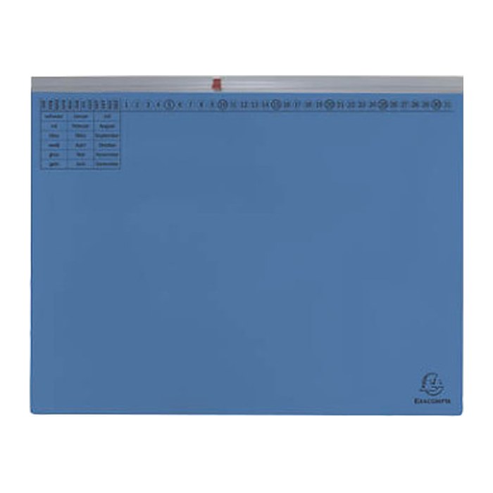 Exacompta Hängehefter Exaflex Karton blau DIN A4 2x kaufmännische Heftung, 25 St.