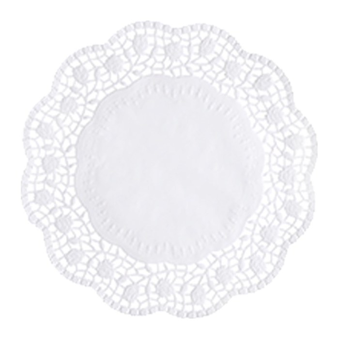 PAPSTAR Tortenspitzen rund weiß Ø 20,0 cm, 100 St.