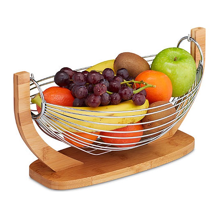 relaxdays Obstkorb braun 38,0 x 23,0 cm, 1 St.