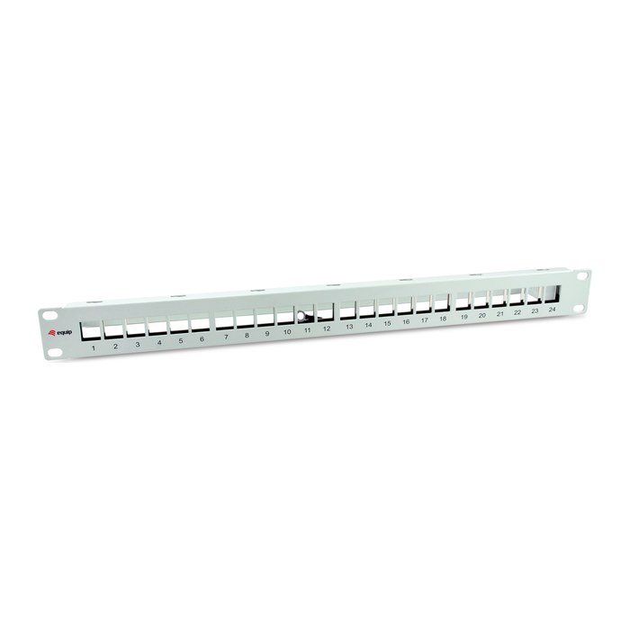 Equip 19" Patchpanel 24xKeystones FTP 1U RAL7035