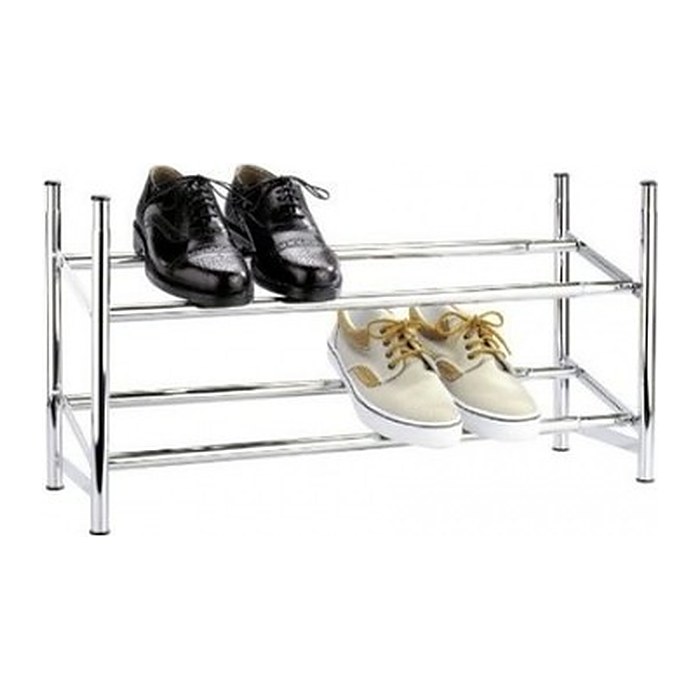 WENKO Teleskop-Schuhregal chrom 62,0 - 115,0 x 23,0 x 35,0 cm, 1 St.