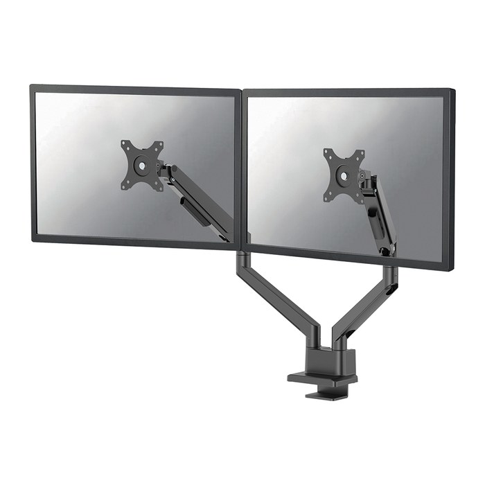 Neomounts Monitor-Halterung DS70-250BL2 schwarz für 2 Monitore, Tischklemme, Tischbohrung