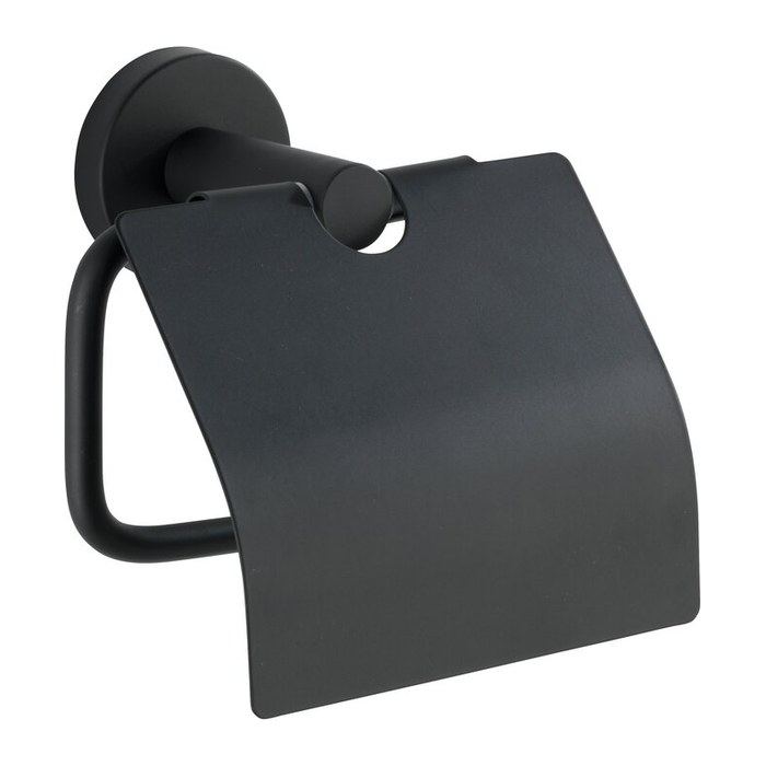 WENKO Toilettenpapierhalter Bosio schwarz, 1 St.