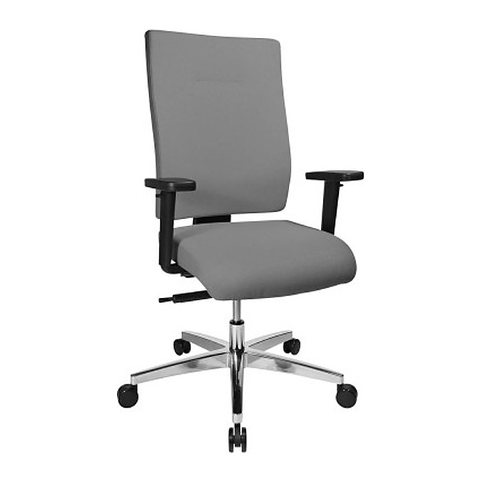 Topstar Bürostuhl Profi Star 15 High, PS49H T23Q Stoff grau, Gestell alu