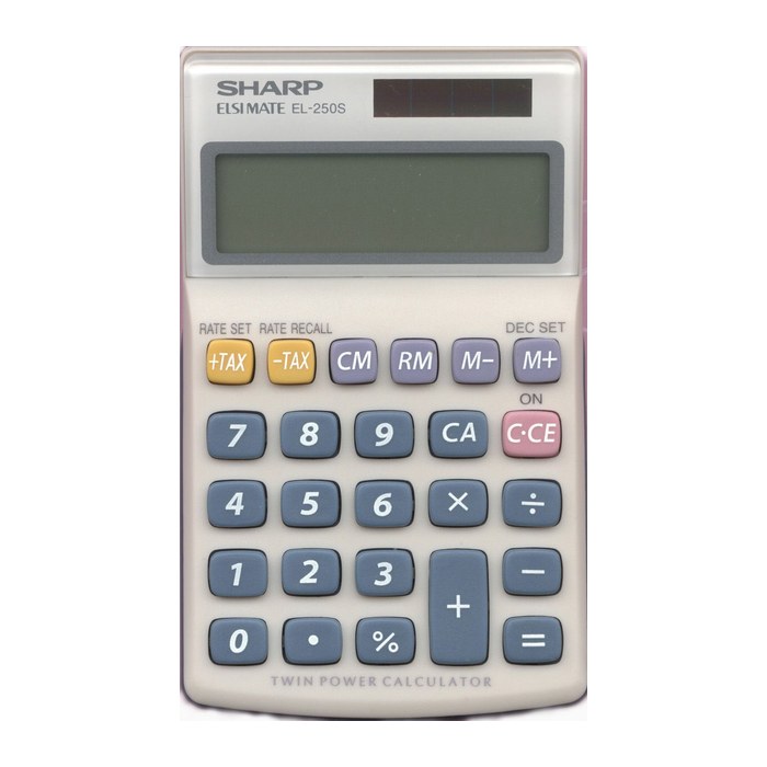 SHARP EL-250S Taschenrechner weiß