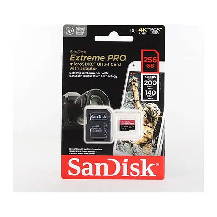 SanDisk Speicherkarte microSDXC-Card Extrem PRO, 256 GB, 1 St.