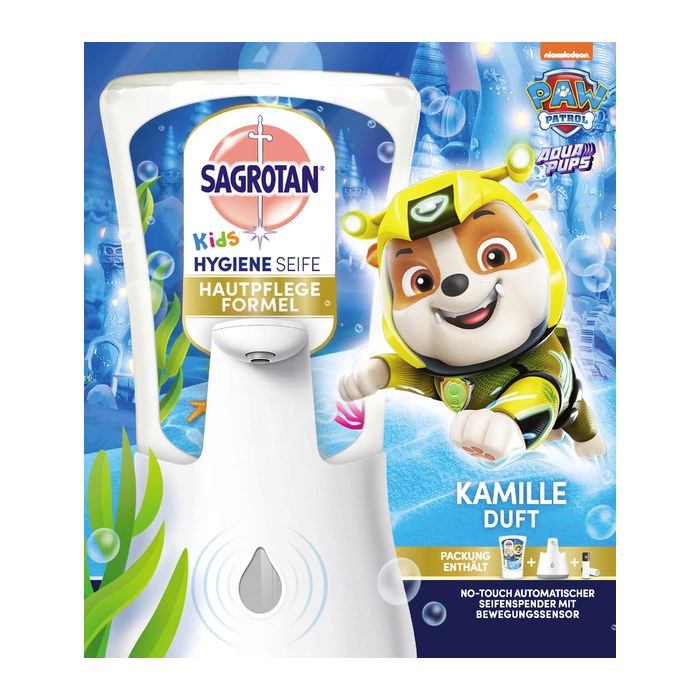 SAGROTAN® NO TOUCH Kids Flüssigseife im Spender 250 ml, 1 Set