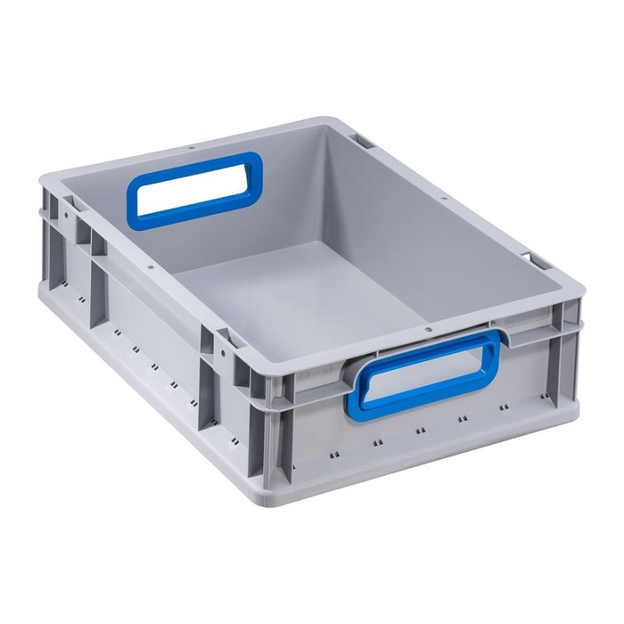 Allit ProfiPlus Eurobox grau, blau 30,0 x 40,0 x 12,0 cm, 1 St.