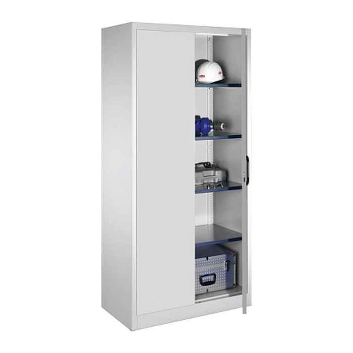 CP Stahlschrank 08921-00 S10104 lichtgrau 4 Fachböden 93,0 x 50,0 x 195,0 cm, aufgebaut, 1 St.