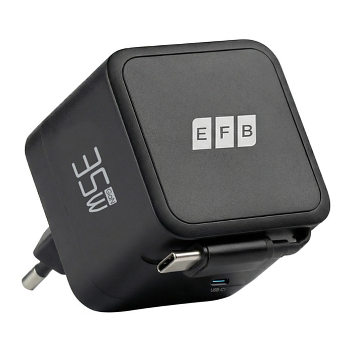 EFB Ladegerät 35W 1xUSB-C PD3.0 GaN QC3.0