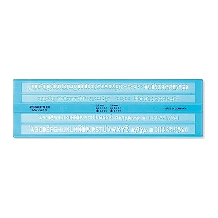 STAEDTLER Schriftschablone Mars® 572 FL  blau