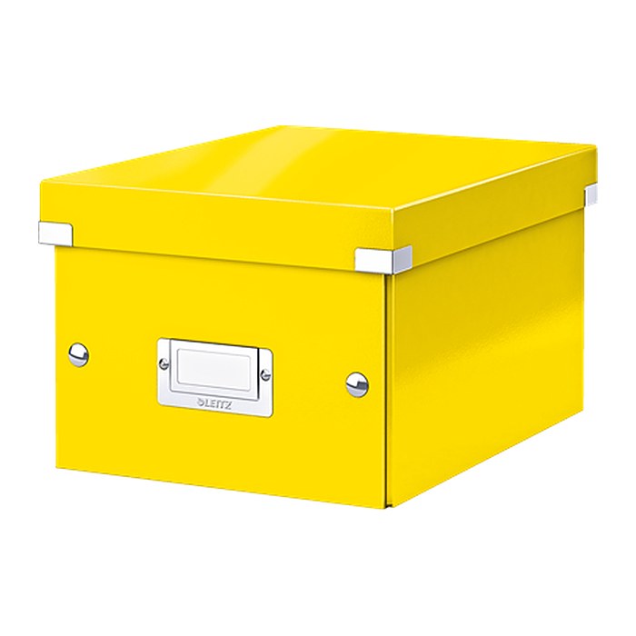LEITZ Click & Store Aufbewahrungsbox 7,4 l gelb 21,6 x 28,2 x 16,0 cm, 1 St.
