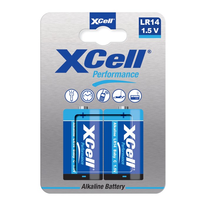 XCell Batterie Performance Alkaline LR14 Baby C 2St.