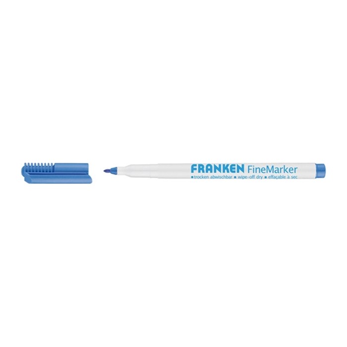 FRANKEN Whiteboard- und Flipchart-Marker blau 1,0 - 2,0 mm, 1 St.