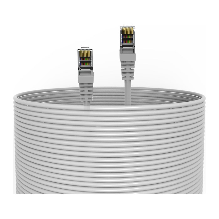 INCA Ethernetkabel 23AWG Cat7 Kupfer 10Gbit 50.00m grau