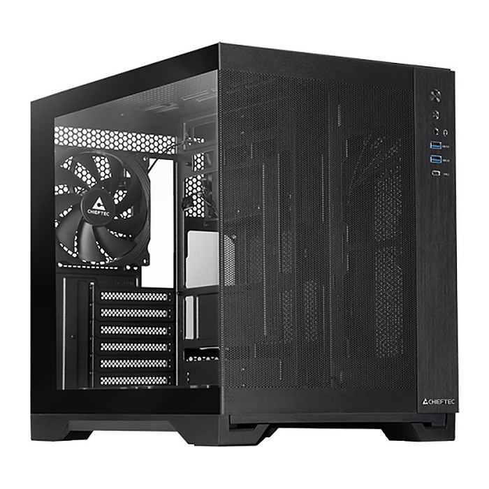Chieftec Geh Visio Air GM-30B-M-OP schwarz Tempered Glass