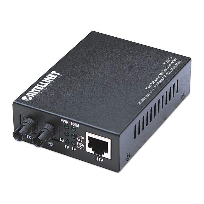 INTELLINET Medienkonverter Fast Ethernet Multimode 2km sw