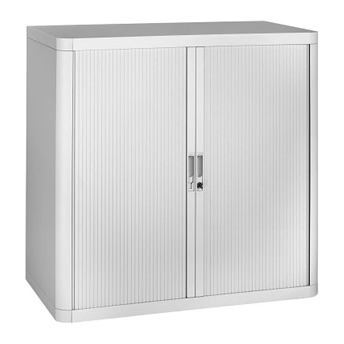 PAPERFLOW easyOffice Rollladenschrank lichtgrau ohne Fachböden 110,0 x 41,5 x 104,0 cm