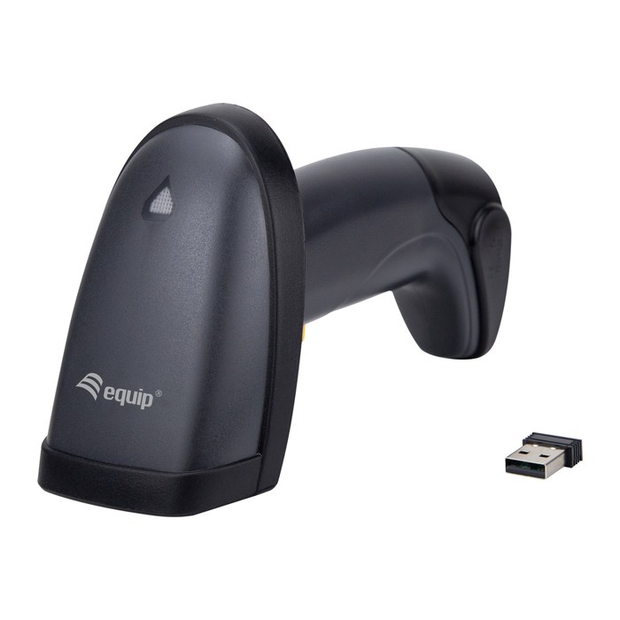 Equip 2D-Barcodescanner Laser Wireless/2.4GHz+Halter schwarz
