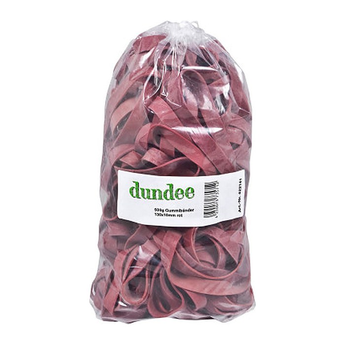 dundee Gummibänder rot 1,0 cm, Ø 13,0 cm, 500,0 g