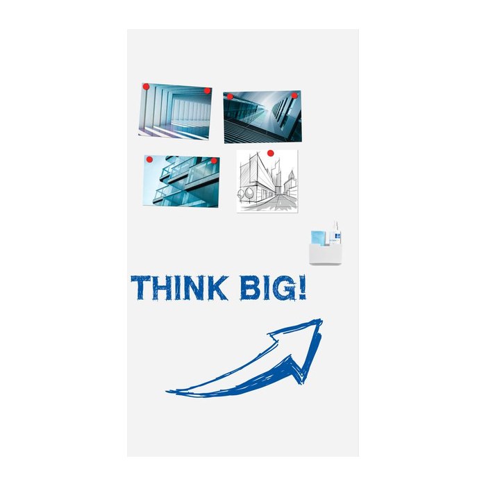 Legamaster Whiteboard WALL-UP 119,5 x 200,0 cm weiß emaillierter Stahl