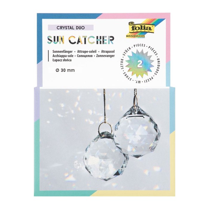 folia Dekoartikel transparent Sun Catcher CRYSTAL DUO, 2 St.