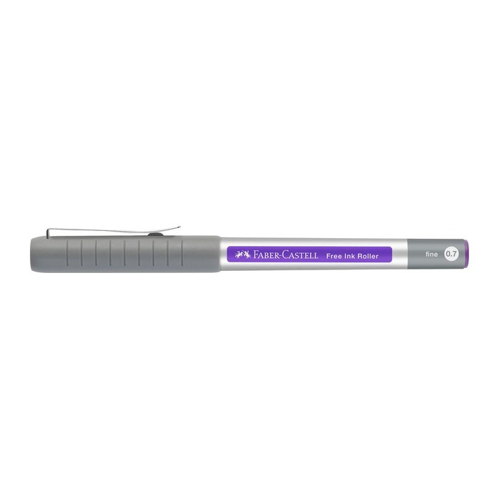 FABER-CASTELL Free Ink Tintenroller grau 0,4 mm, Schreibfarbe: violett, 1 St.