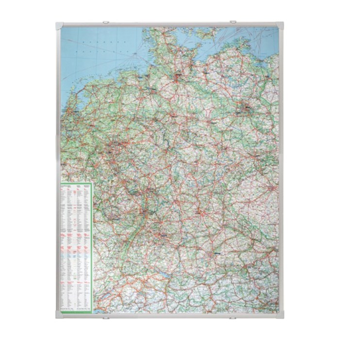FRANKEN Weltkarte Metall, beschichtet