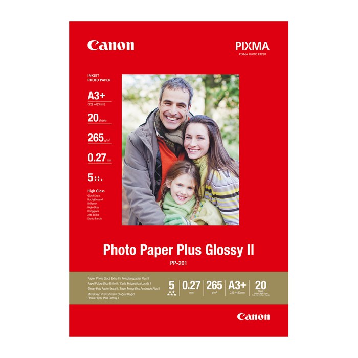 Canon Fotopapier PP-201 DIN A3+ hochglänzend 265 g/qm 20 Blatt