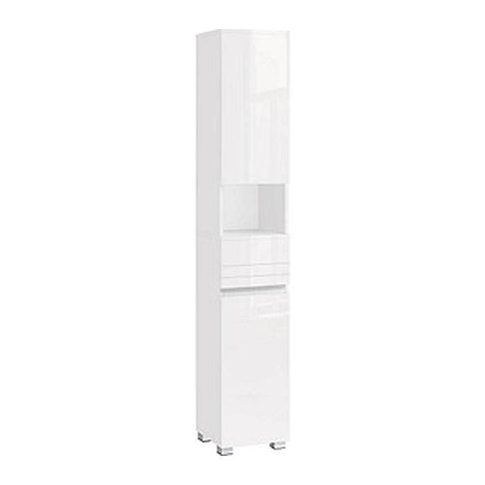 VASAGLE Badschrank weiß 30,0 x 30,0 x 170,0 cm