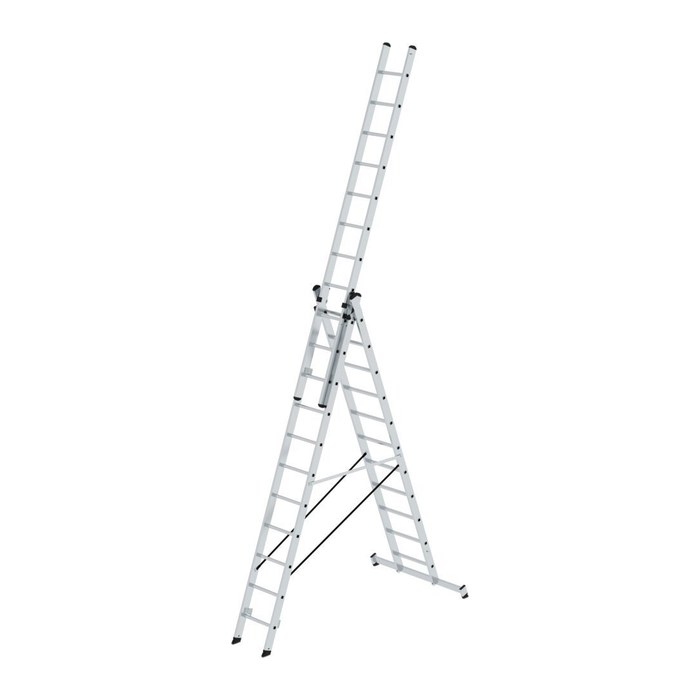 MUNK Vielzweckleiter 11109 silber 3x 11 Sprossen, H: 783,0 cm