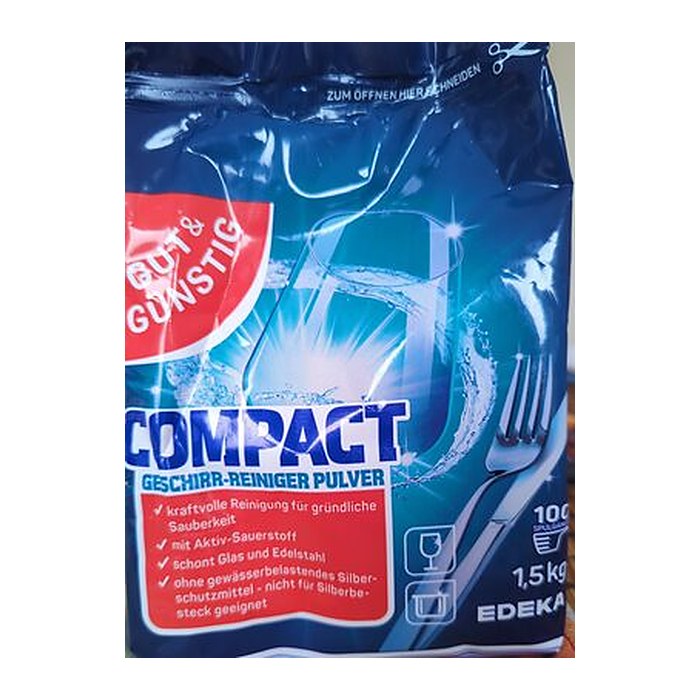 GUT&GÜNSTIG COMPACT Spülmaschinen-Pulver, 1,5 kg, 1 St.