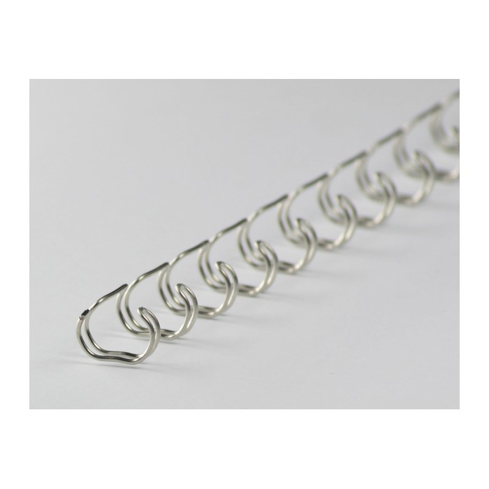 LMG Drahtbinderücken silber für 30 Blatt, 100 St.