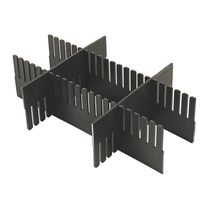 SCHULTE Trenneinsatz für Euroboxen anthrazit 11,5 x 0,2 x 8,0 cm, 1 St.