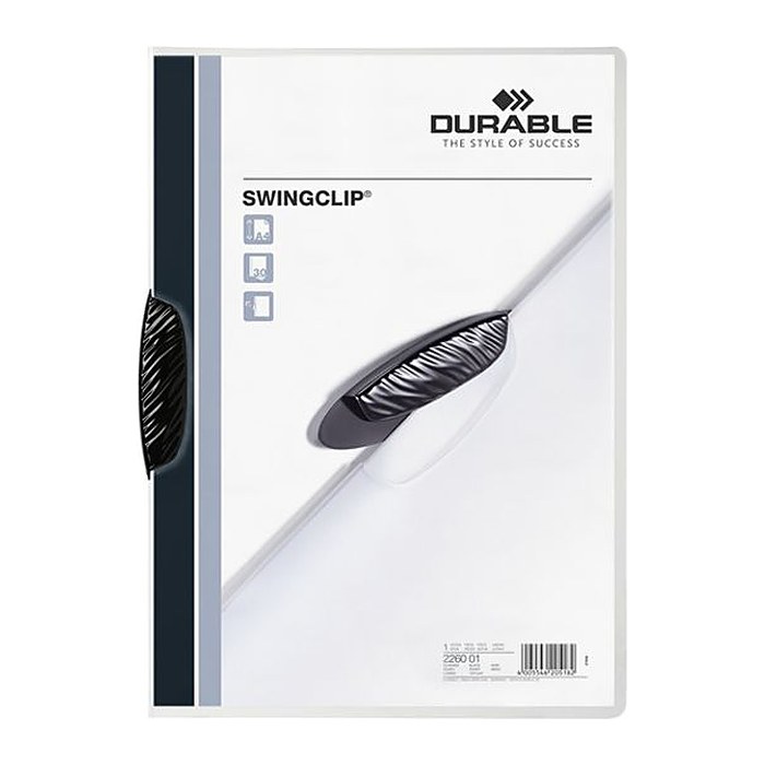 DURABLE Klemmhefter SWINGCLIP schwarz, 25 St.