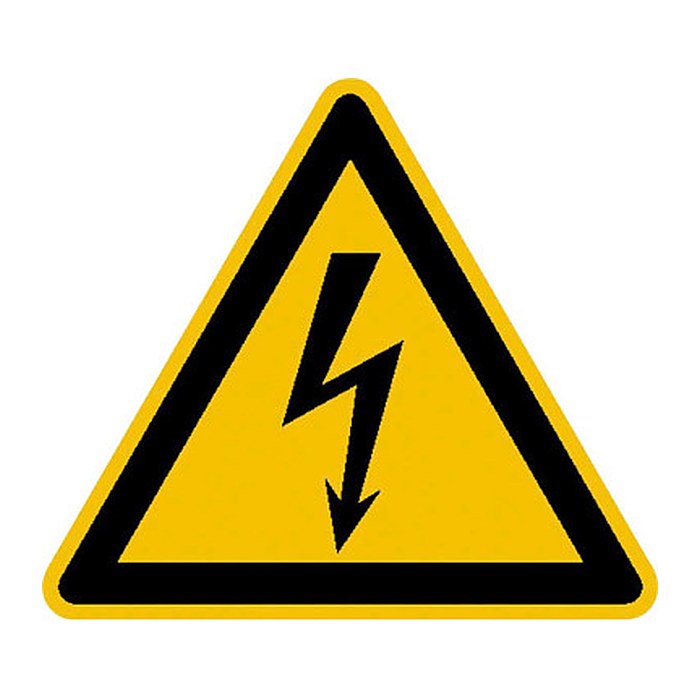SafetyMarking® Warnaufkleber "Warnung vor elektrischer Spannung" dreieckig 5,0 x 5,0 cm, 10 St.