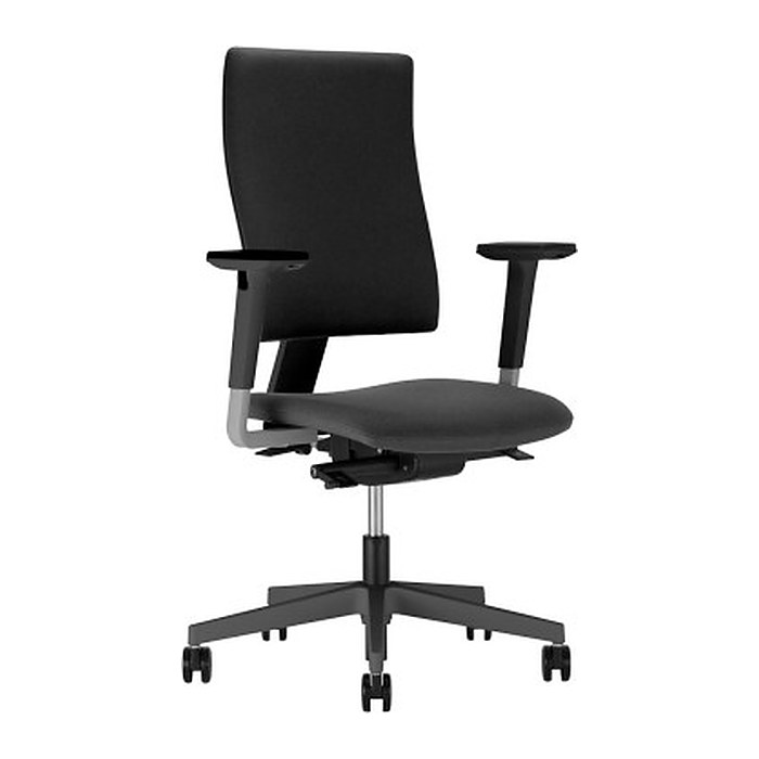 Nowy Styl Bürostuhl 4ME Stoff schwarz, Gestell schwarz