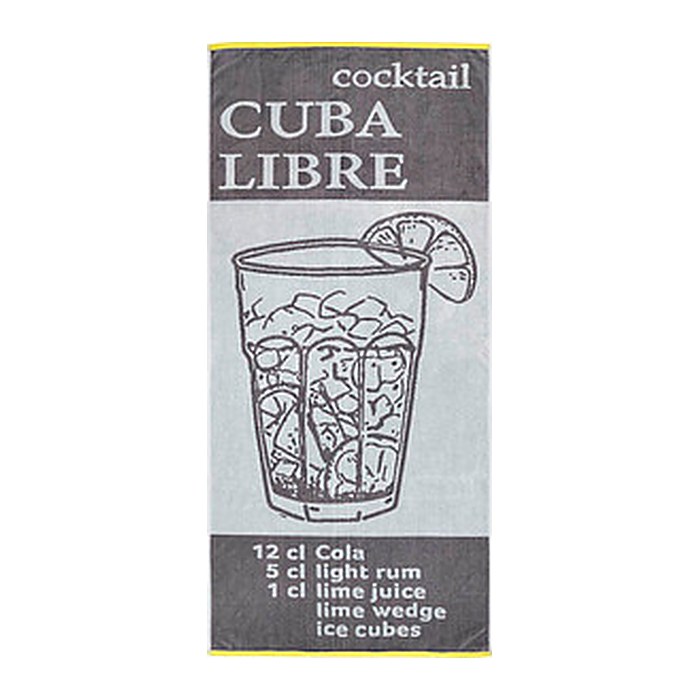 Dyckhoff Strandtuch CUBA LIBRE grau 80,0 x 180,0 cm
