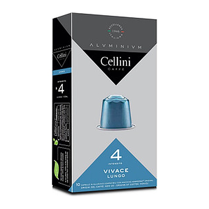 Cellini LUNGO VIVACE Kaffeekapseln, Arabicabohnen mild, 10 St.