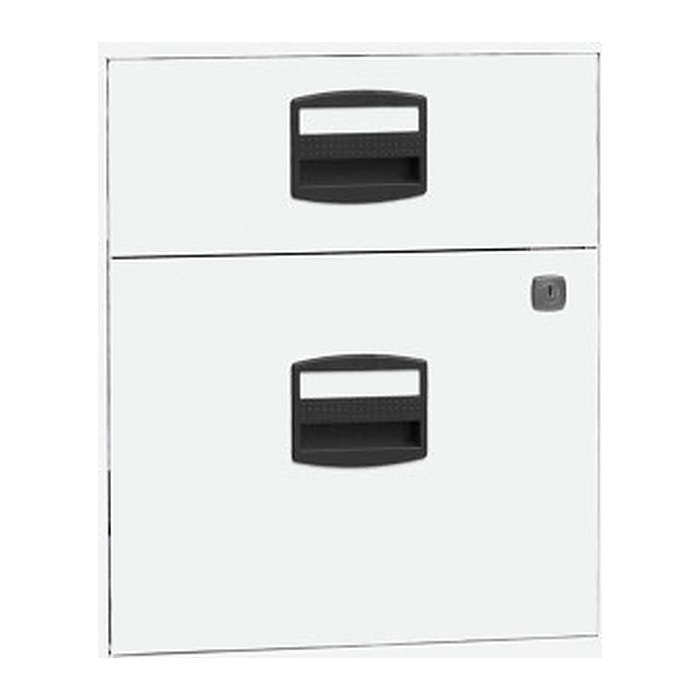 BISLEY Home Rollcontainer verkehrsweiß 2 Auszüge 41,3 x 40,0 x 52,8 cm