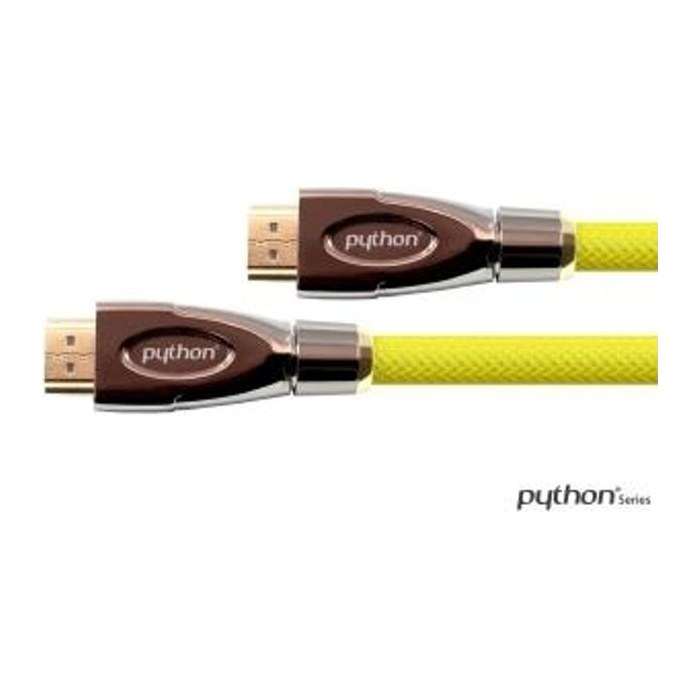 Python HDMI« 2.0 Kabel 4K2K Nylongeflecht gelb 0,5m